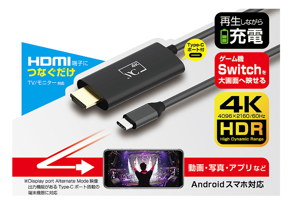 SALE／104%OFF】 USB Type-C to HDMI 変換ケーブル 4K 60HZ 2M