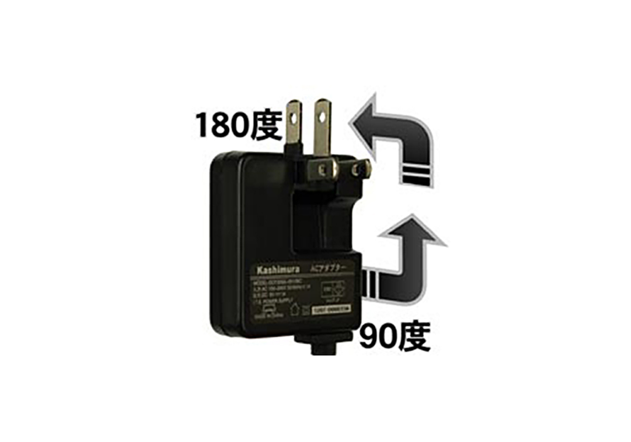 AC充電器ストレート2.1A microUSB BK – kashimura