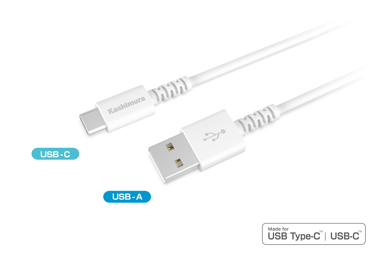 USB充電＆同期ケーブル 2m A-C WH – kashimura